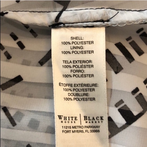 WHBM Sleeveless blouse Asymmetrical VNeck Tiered - Picture 11 of 11